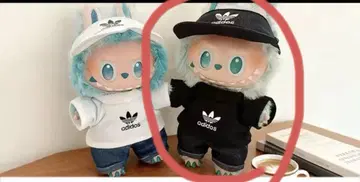 Labubu 라부부 의류 봉제 인형용 코스튬 블랙