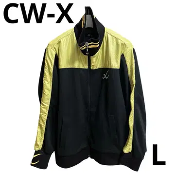 CW-X 와코루 남성 의류 골프 집업 저지 블랙 x 옐로우 L