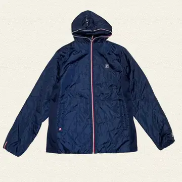 FILA 휠라 후드 부착 네이비 퀼팅 자켓 M 아우터