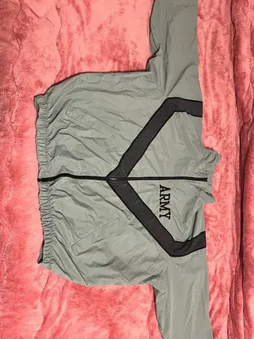 ARMY 로고 그레이 밀리터리 나일론 자켓