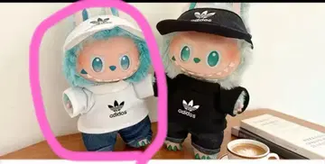 러브브 의류 옷 갈아입기 스포티 화이트 모자, 상의 세트