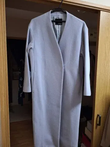 J. Ruis 라이트 블루 롱 코트