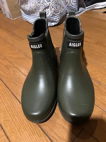 에이글 장화 레인부츠 40사이즈 카키