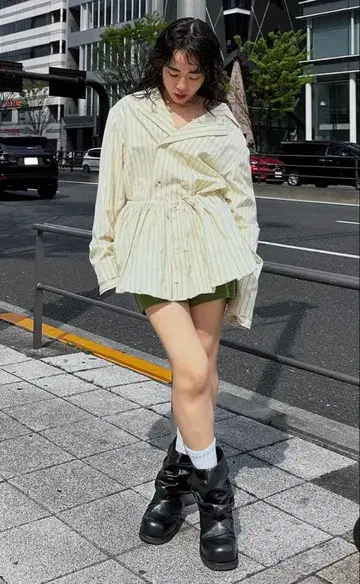 ELCHELE MULTI STRIPED BALLOON SKIRT