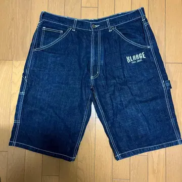 XLARGE 다크 데님 숏팬츠