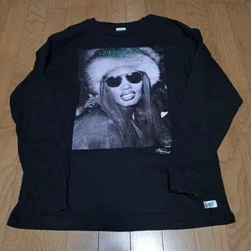 GUESS JEANS 그레이스 존스 사진T셔츠 블랙