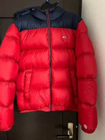 TOMMY JEANS 다운 자켓 M 빨간색/네이비