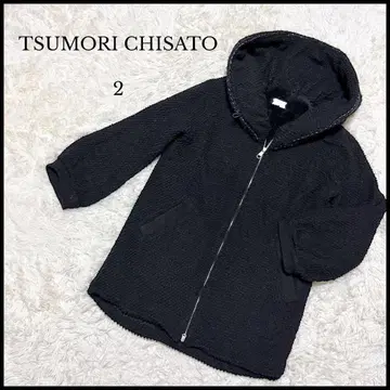 [ TSUMORI CHISATO ] 집업 보들보들 자켓 속기모 라메 장식