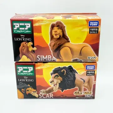 [ 2체 세트 ] 아니아 라이온킹 심바 스카 타카라토미 디즈니