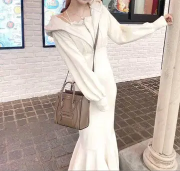 Cherimi 셰리미 머메이드 롱 원피스 맨투맨 후디
