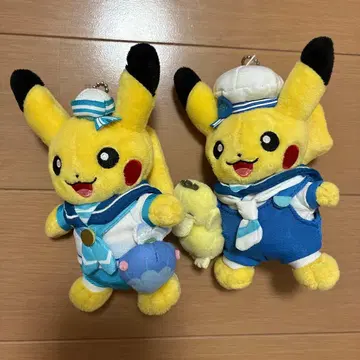 포켓몬 센터 요코하마 피카츄 봉제 인형 세트