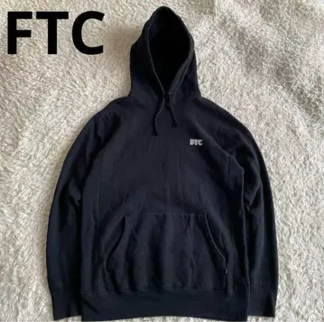 FTC 블랙 후드 부착 후드티