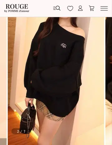 POMME d'amour Pd' one shoulder sweat