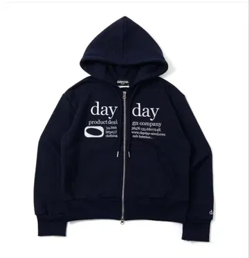 DAYDAYSEOUL 네이비 집업 후드티
