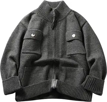 [CEEN] 남성용 니트 하이넥 집업 가디건 1024