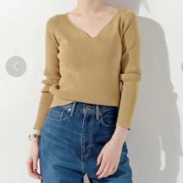 유나이티드 애로우즈 UBCE 리브 하트 넥 풀오버