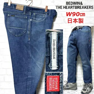 BEDWIN 앵클 데님 팬츠 9분 길이 일본제 워시 가공