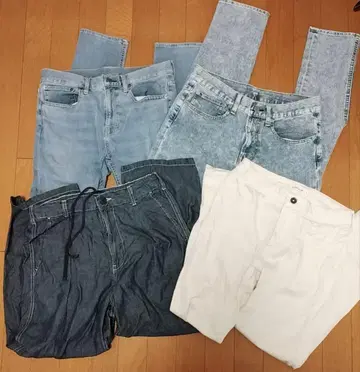 남성 바지 묶음 판매 M GU 데님 외