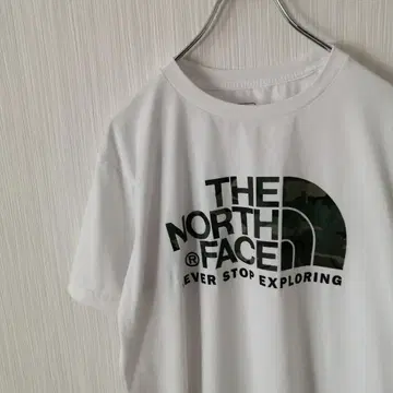 THE NORTH FACE 반팔 카모플라쥬 로고 티셔츠