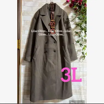 5176 새상품 3L 더블 버튼 어른 체스터 코트 롱 빅 사이즈
