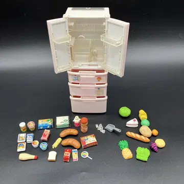 리카짱 핑크 냉장고 식품 미니어처 리멘트