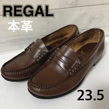 [ 새상품급 ] REGAL 천연 가죽 브라운 로퍼 23.5