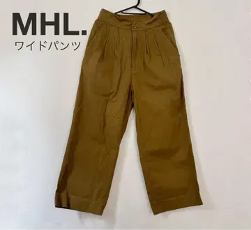 MHL. 와이드 팬츠 치노 팬츠 턱 팬츠