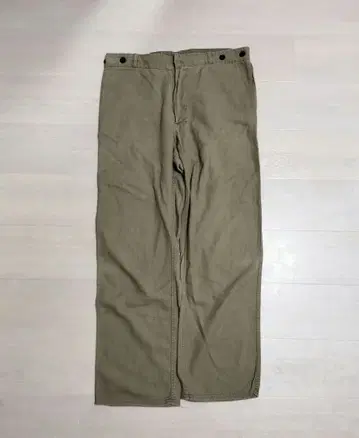 vintage 동독군 셰프 팬츠 버튼 플라이 50 사이즈