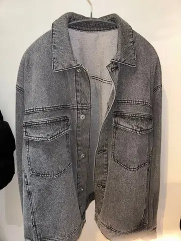 JUNRED 데님 자켓 그레이 L