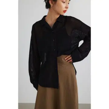 [ stylemixer ] 크로셰 니트 셔츠