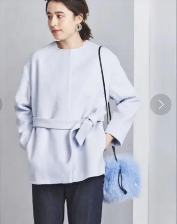 UNITED ARROWS 노카라 하프 코트