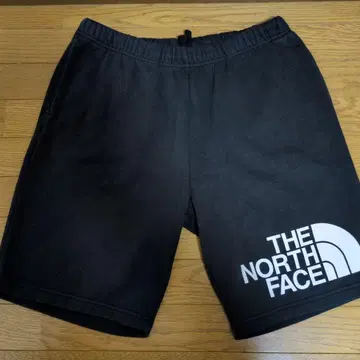THE NORTH FACE 블랙 빅 로고 속기모 숏팬츠 L