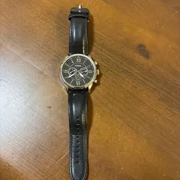 FOSSIL 크로노그래프 아날로그 시계 블랙