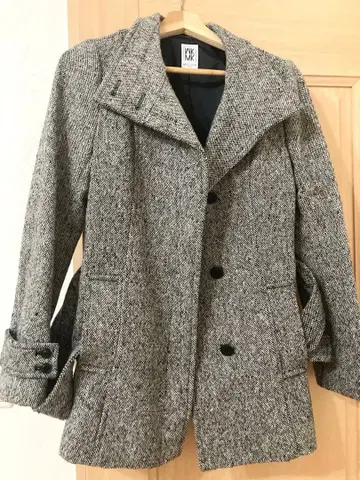 MICHEL KLEIN 트위드 피코트 38