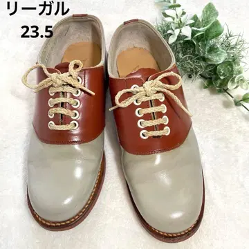 REGAL 여성용 새들 슈즈 올디즈 브라운 & 그레이 가죽