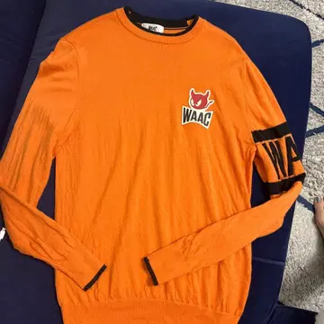 WAAC 오렌지 스웨터 골프웨어