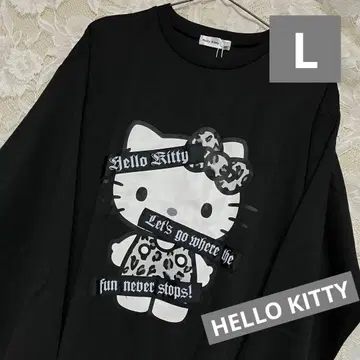 헬로키티 Y2K 서브컬쳐 트레이닝복 블랙 갸루 산리오 L