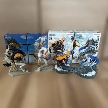 전광절경 원피스 피규어 로우 검은 수염 루피 루치 4체 세트