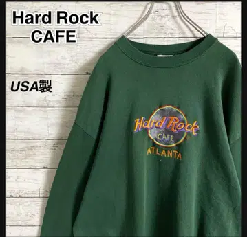 Hard Rock Cafe 그린 맨투맨 USA제