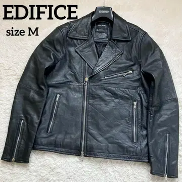 양가죽 에디피스 더블 라이더스 가죽 자켓 블랙 램 가죽 M