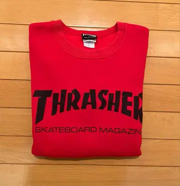 [ 구제 의류 ] THRASHER 빨간색 맨투맨