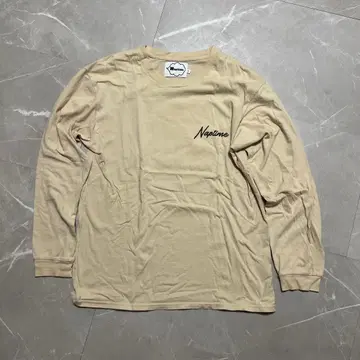Naptime 베이지 긴팔 T셔츠