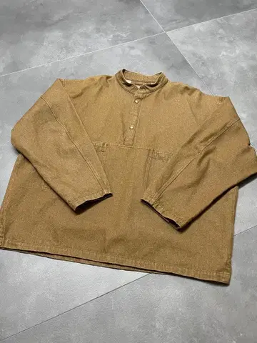 미사용 ARMY TWILL 데님 도트 버튼 스목