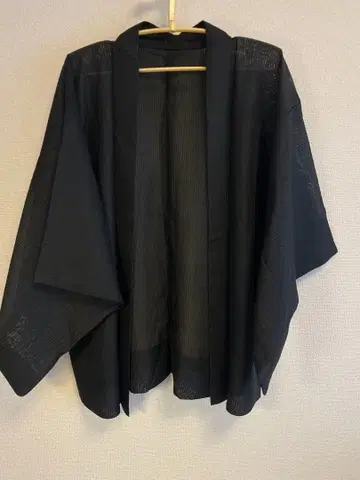 와 모드 여름 블랙 겉옷 시스루 기모노 겉옷 다이쇼 로망 핸드메이드