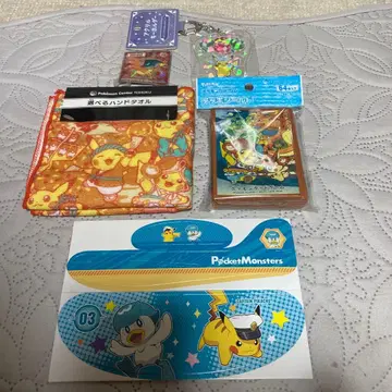 포켓몬 피카츄 핸드 타월 카드 슬리브 키링 등 묶음 판매