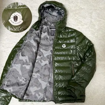 컨디션 최상 [ 마크앤로나 ] 다운 자켓 카키 카모 패턴 카모플라주 M