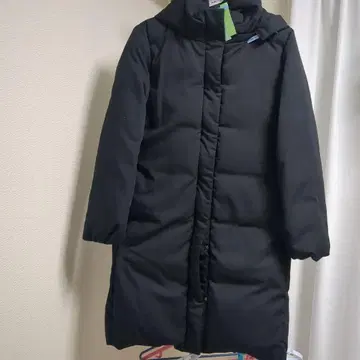 INED 블랙 롱 다운 자켓