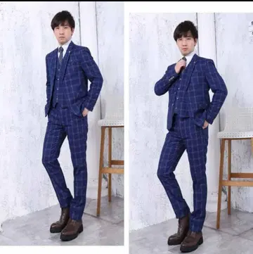 새상품 남성용 수트 재고 사이즈 M~5XL 쓰리피스 투버튼 250-3