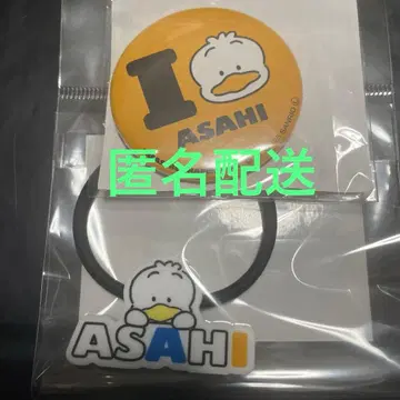 Treasure 하피단바이 뻬끌 아사히 머리끈 캔뱃지