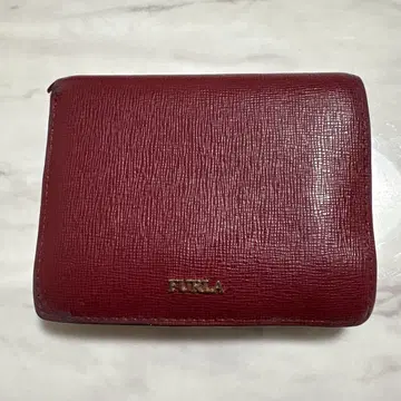 FURLA 접이식 지갑 레드 핑크